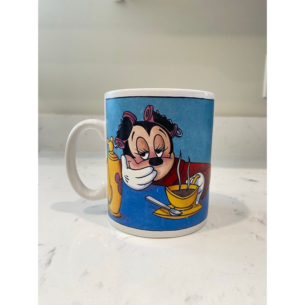Disney Mickey‎ Mouse Tired Morning Coffee Jumbo Size Coffee Tea Mug